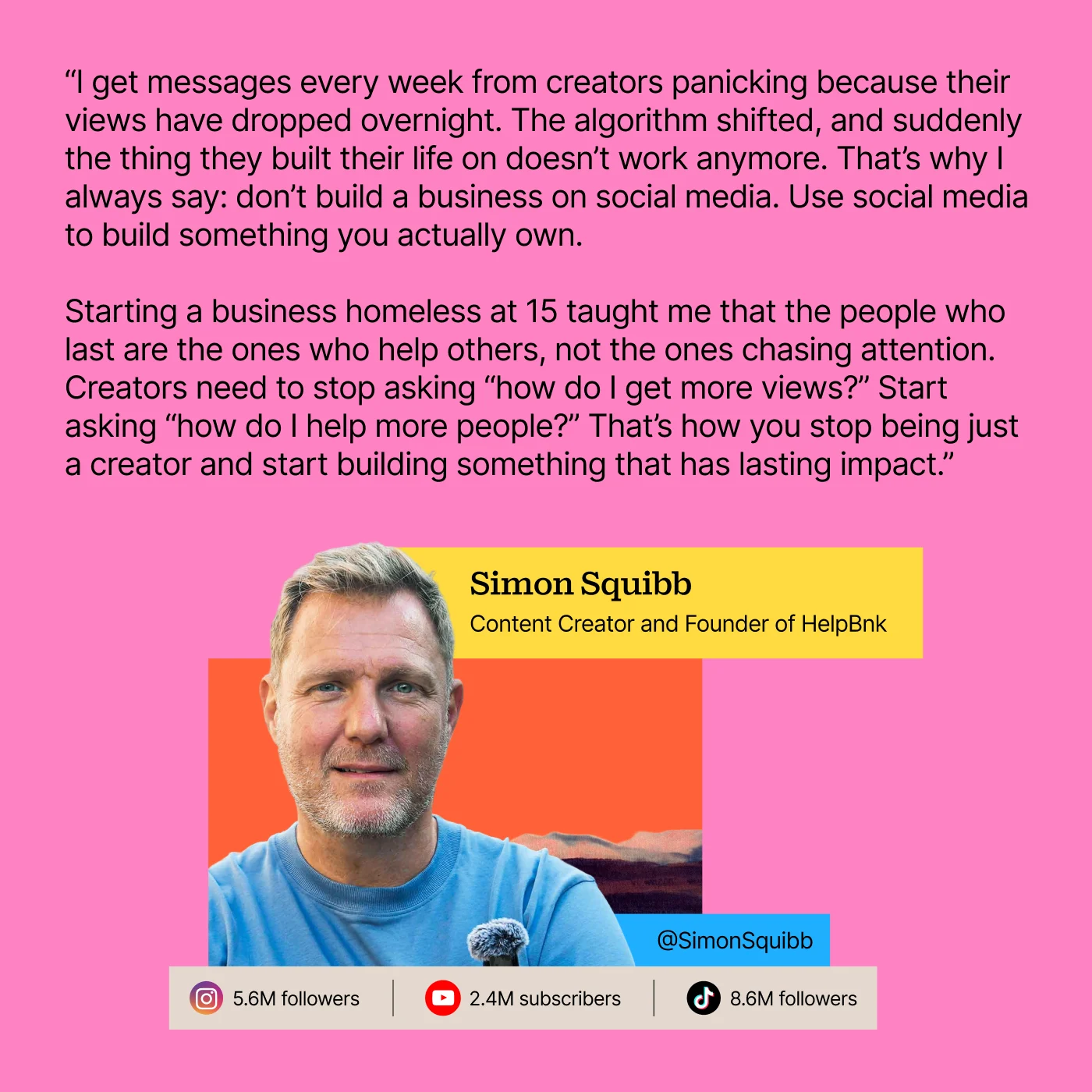 72% of creators are building audiences away from core platforms