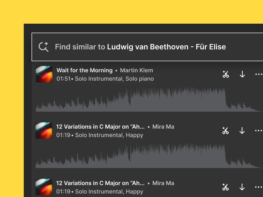 Search by reference track