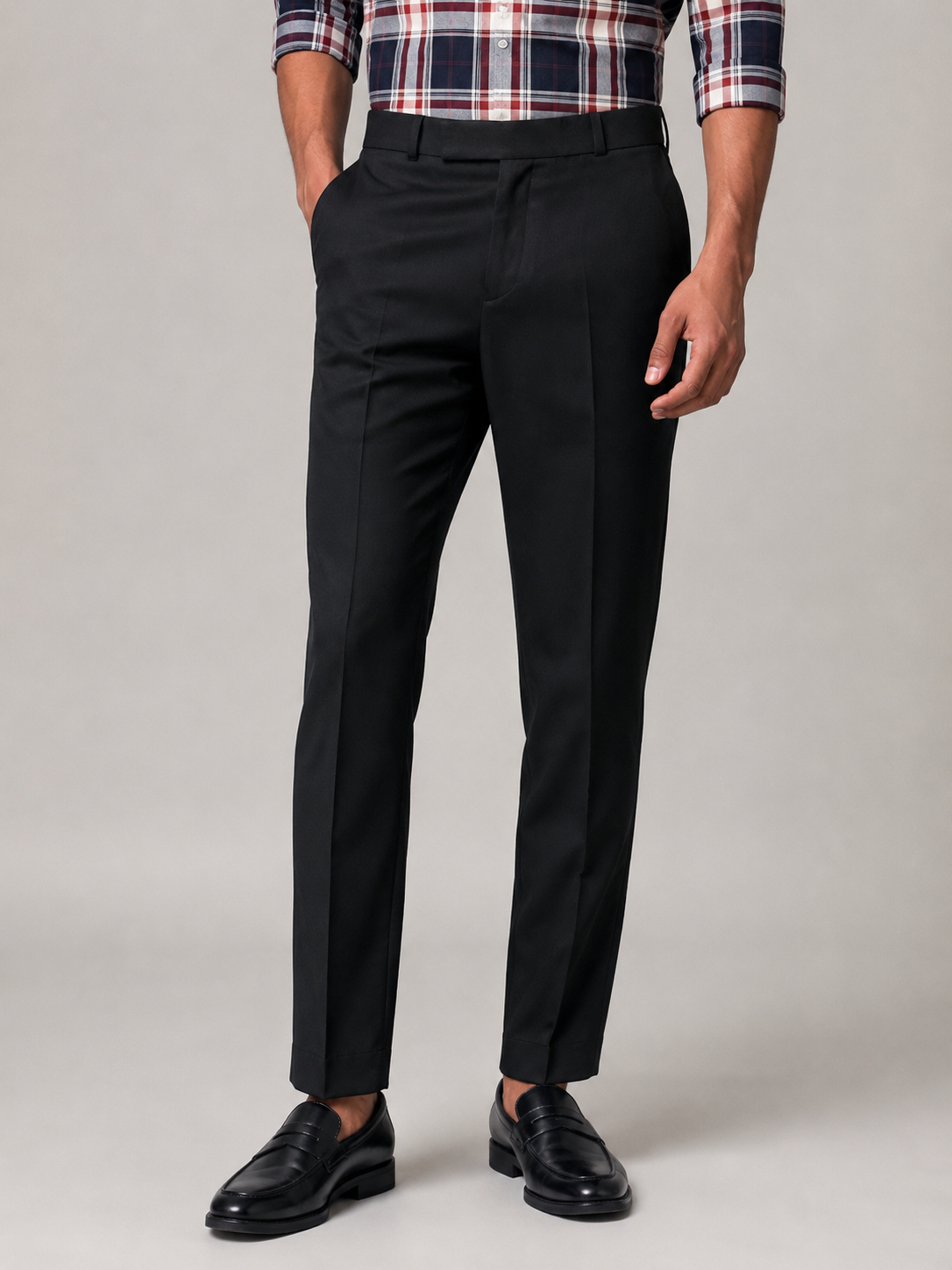 BLACK FORMAL LINEN PANT