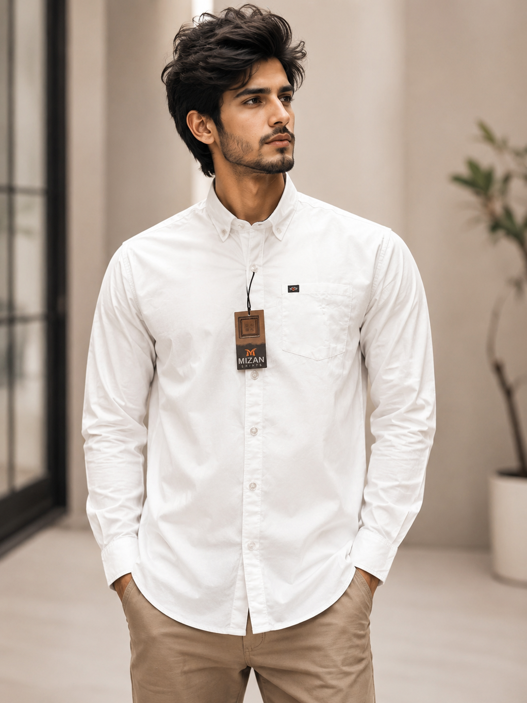 white shirt