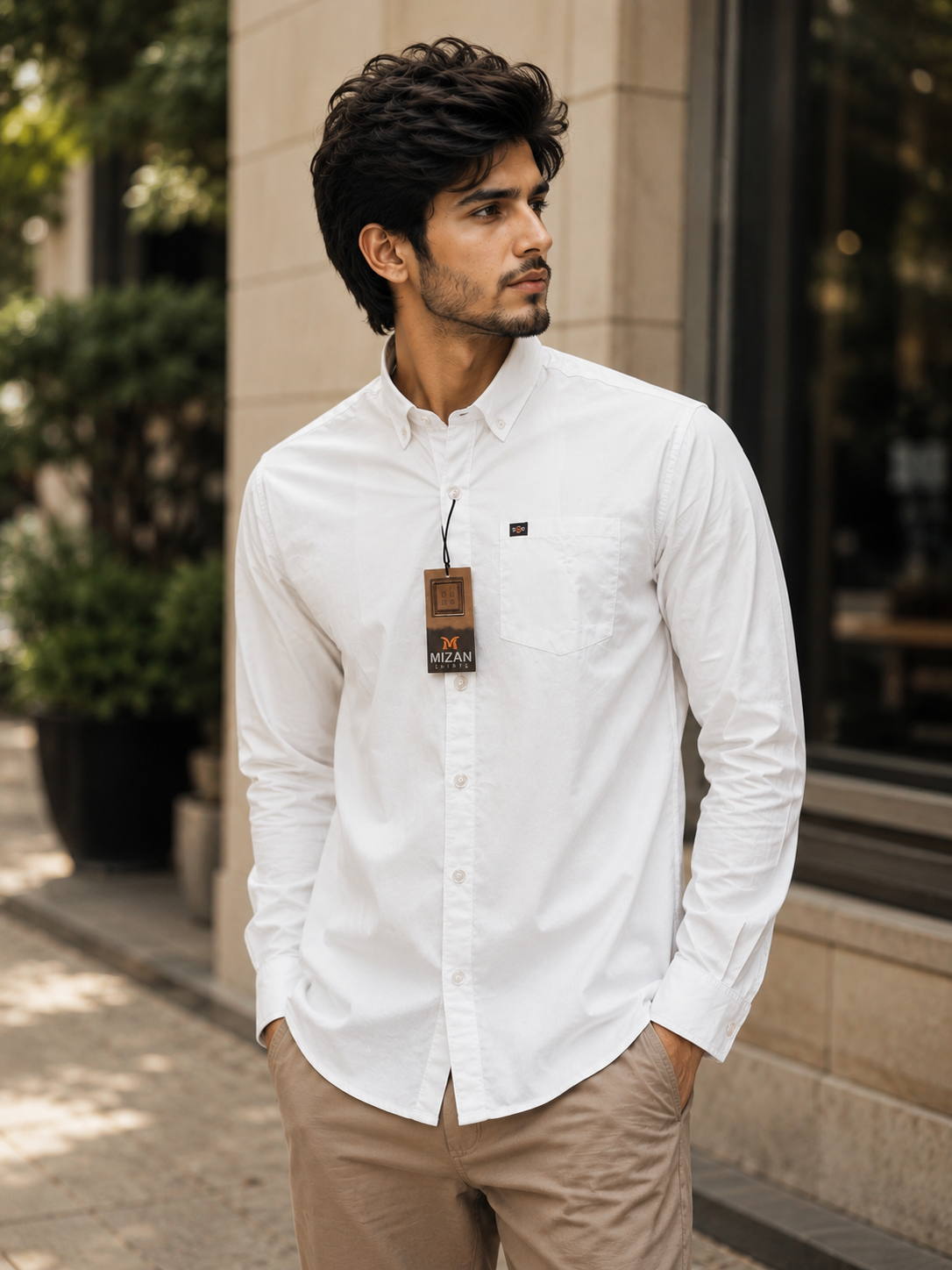 white shirt view 3