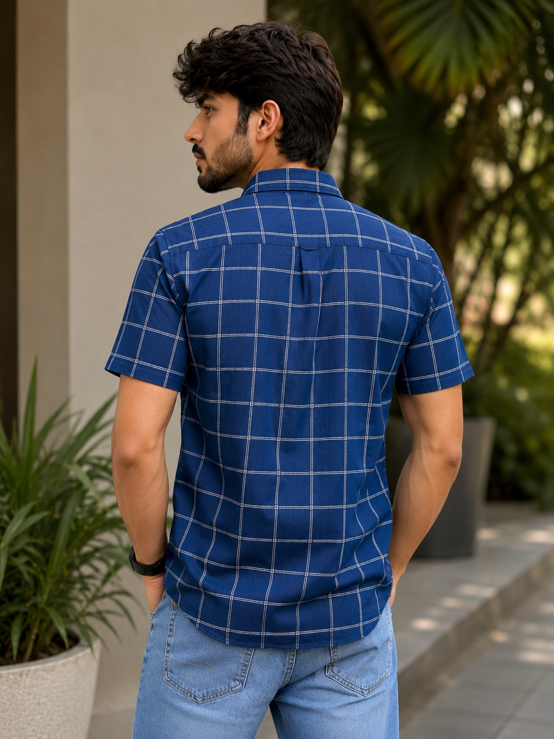 blue shirt view 2