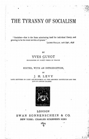 Title page from The Tyranny of Socialism