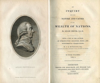 Title page from An Inquiry Into the Nature and Causes of the Wealth of Nations (Cannan ed.), vol. 2