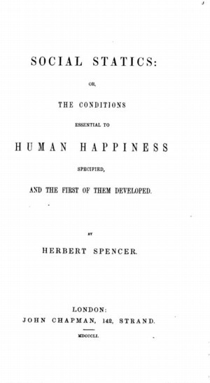 Title page from Social Statics