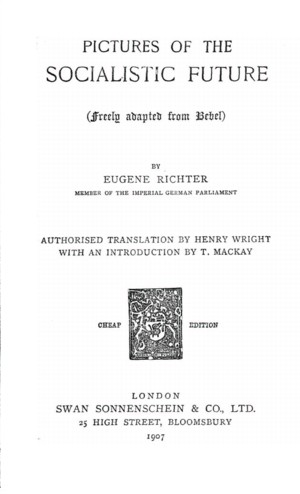 Title page from Pictures of the Socialistic Future