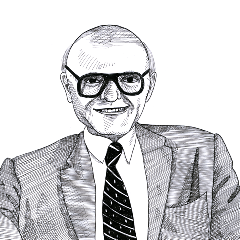 Portrait of Milton Friedman