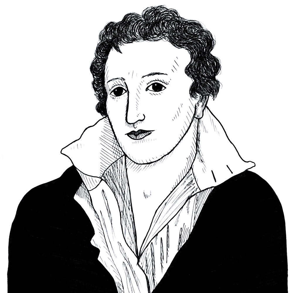 Portrait of Percy Bysshe Shelley