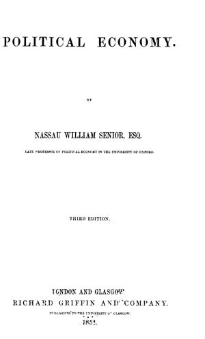 Title page from Political Economy (1850 ed.)