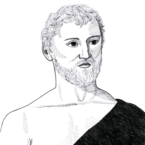 Portrait of Titus Lucretius Carus
