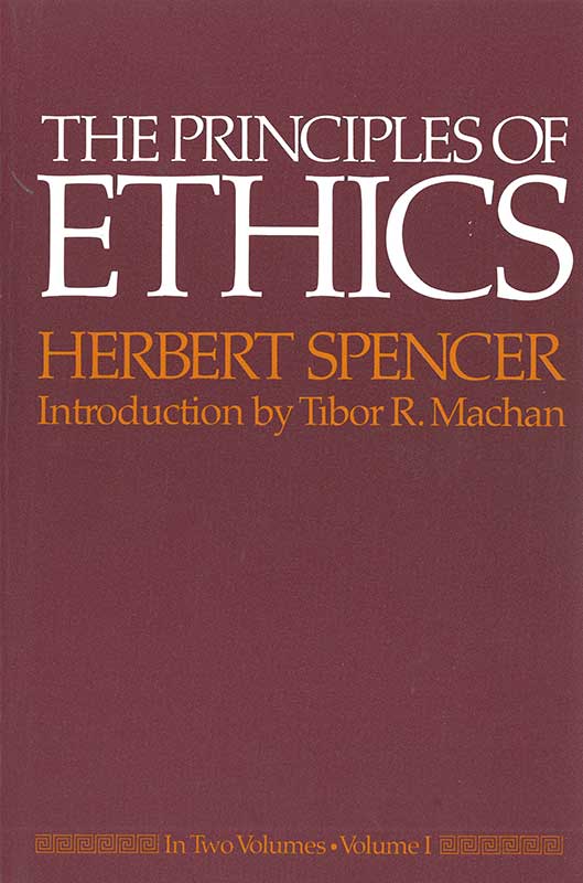 Title page from The Principles of Ethics, 2 vols.