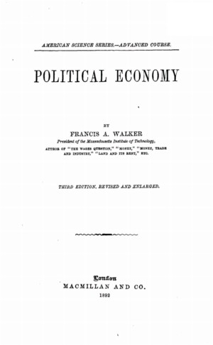 Title page from Political Economy