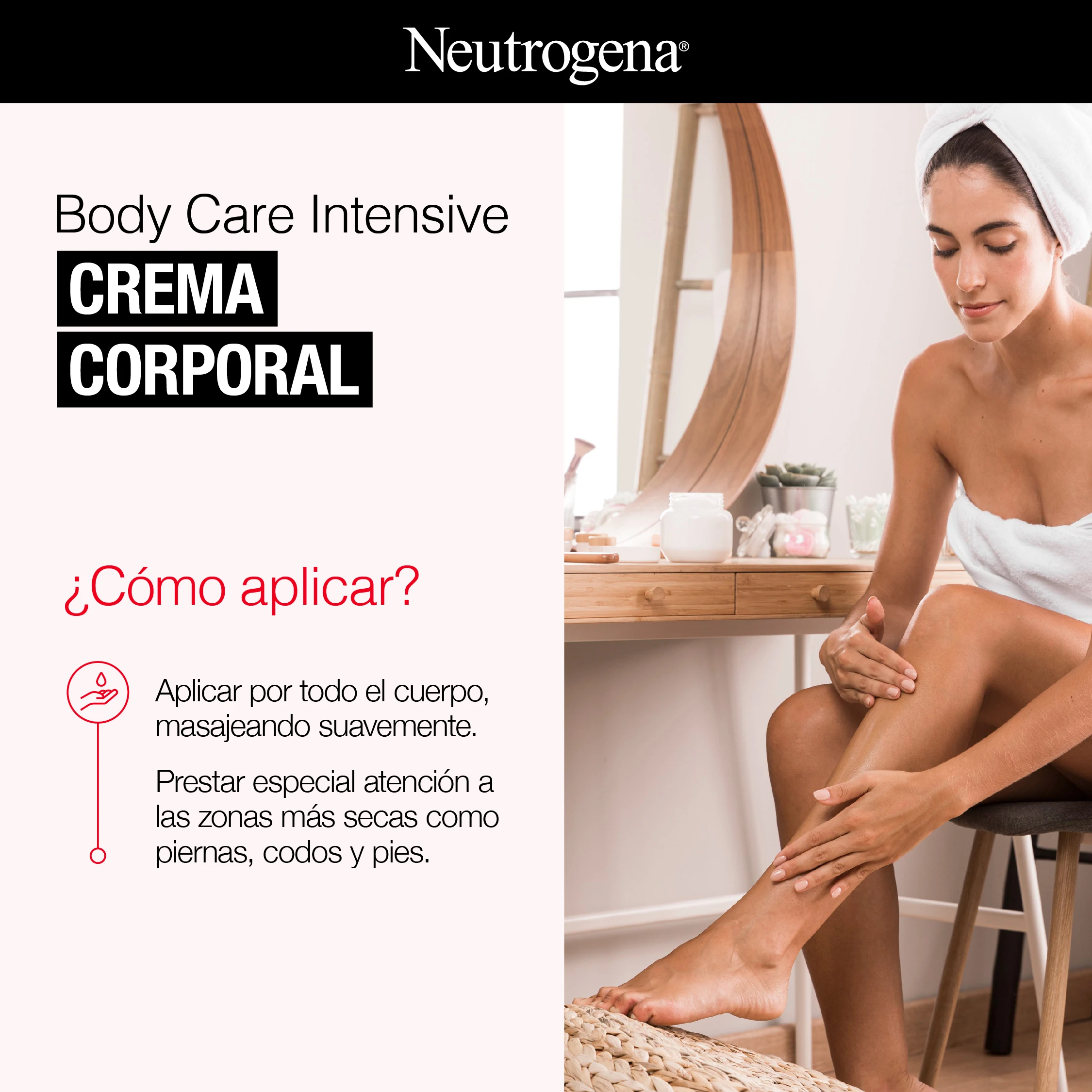 Body Care Intensive CREMA CORPORAL ¿Cómo aplicar?