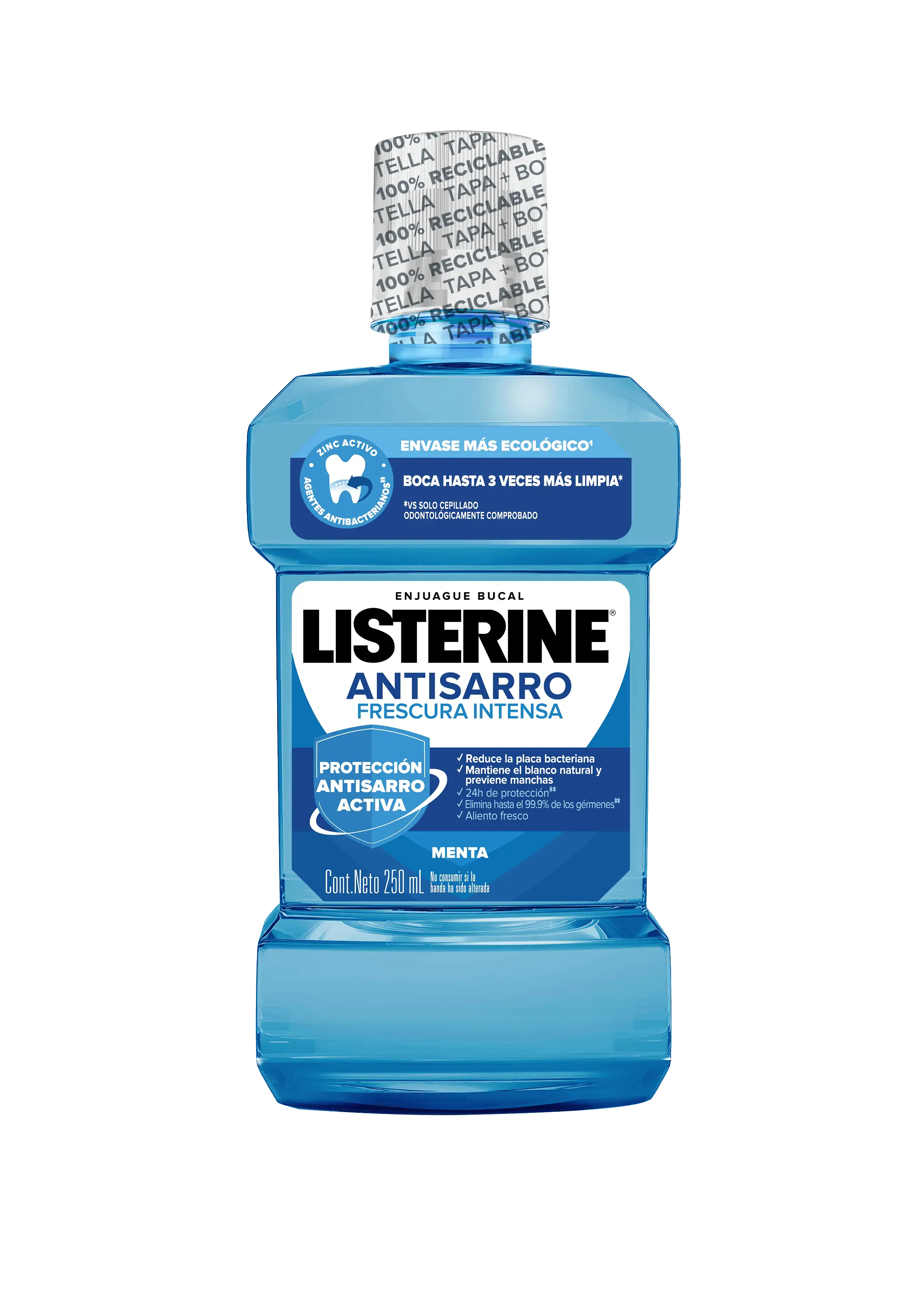 LISTERINE® ANTISARRO Frescura Intensa botella 250ml