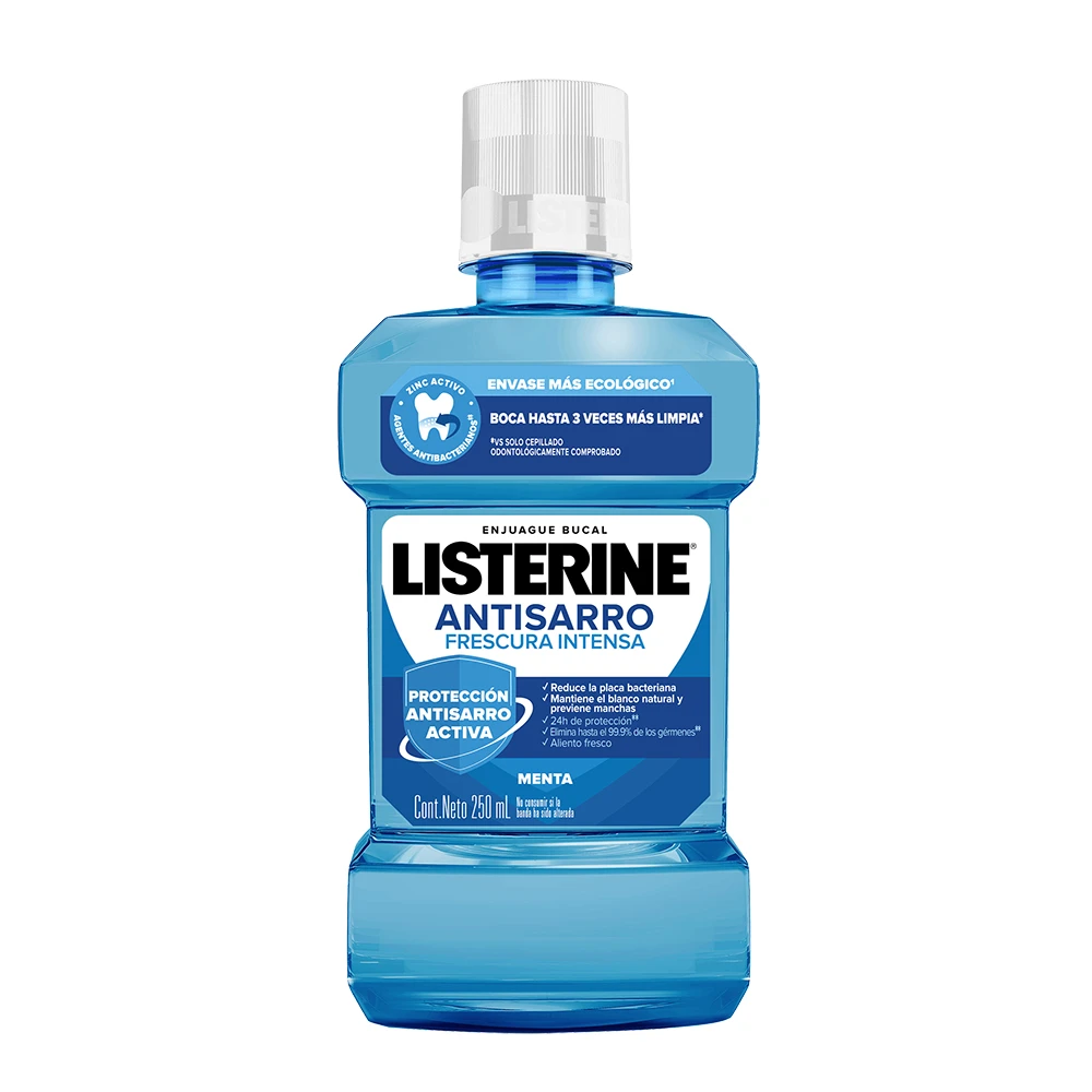 LISTERINE® ANTISARRO Frescura Intensa botella 250ml