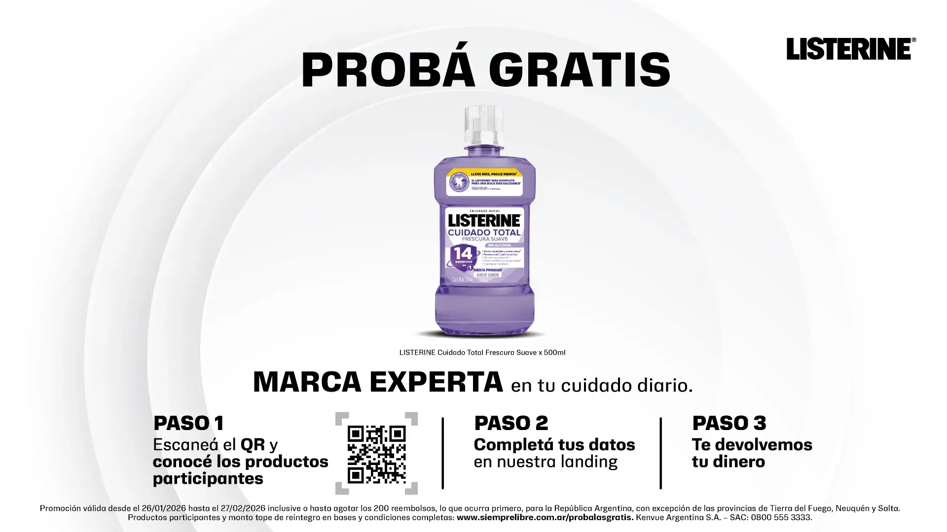 ¿Ya probaste el LISTERINE más completo?