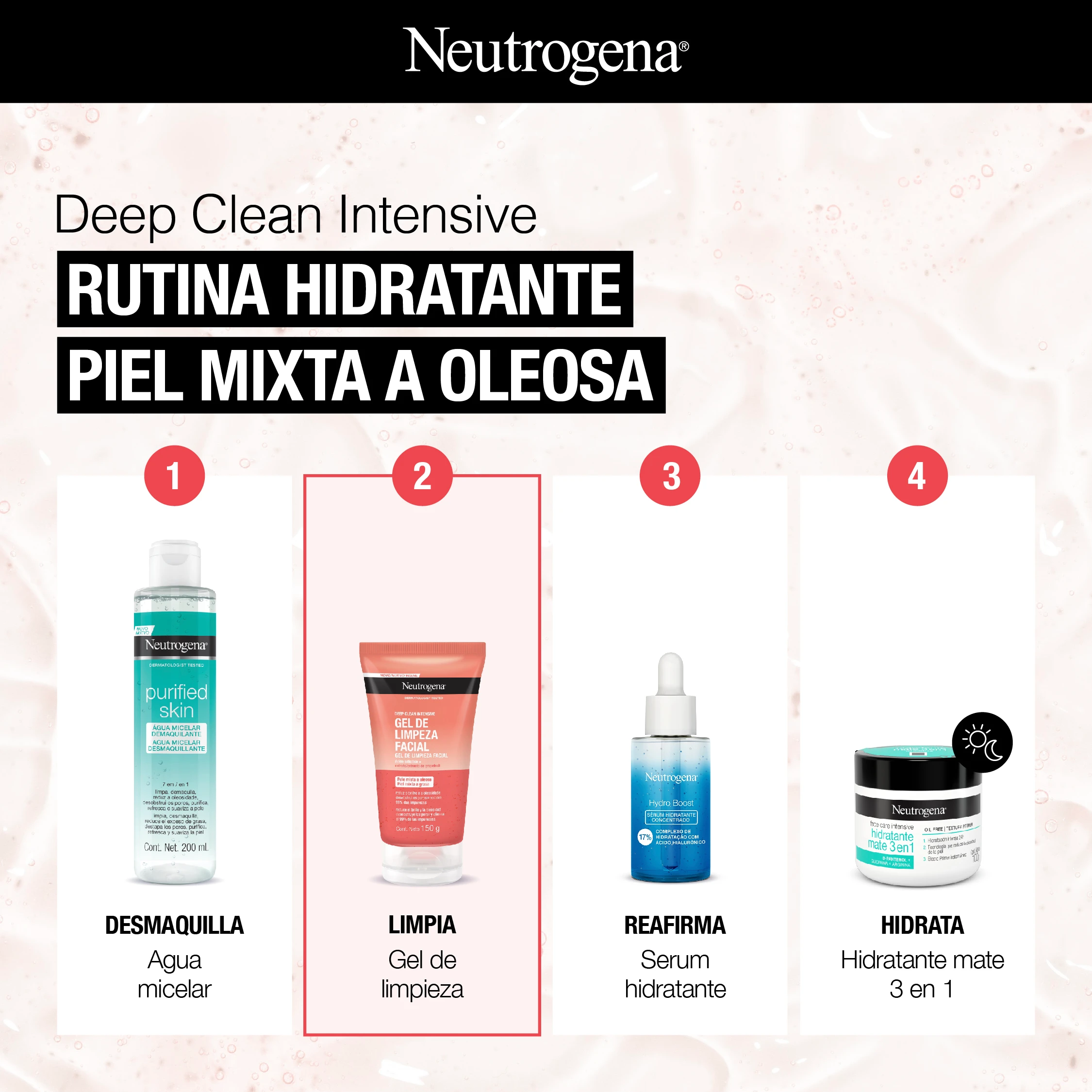 Deep Clean Intensive RUTINA HIDRATANTE PIEL MIXTA A OLEOSA