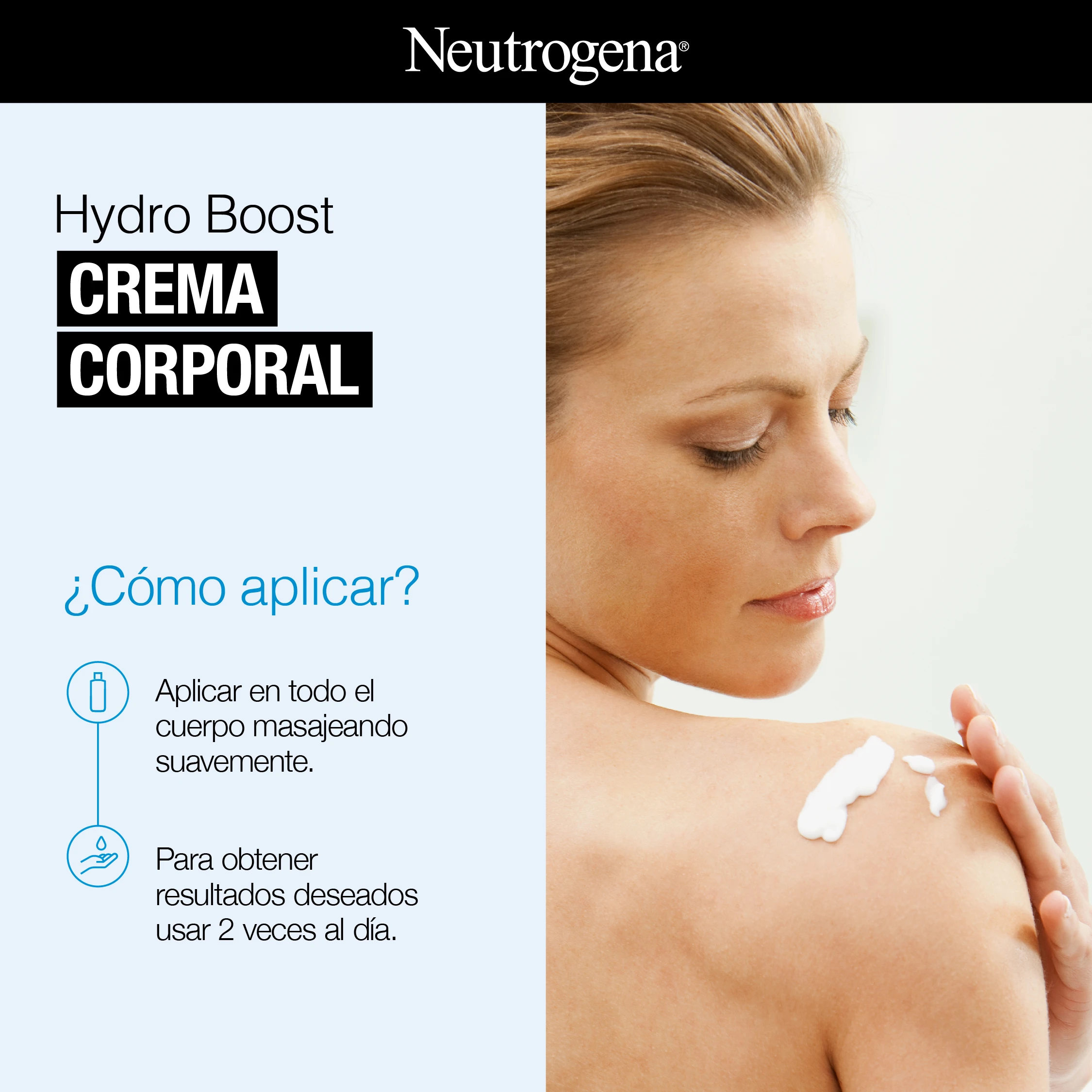 Hydro Boost CREMA CORPORAL ¿Cómo aplicar?