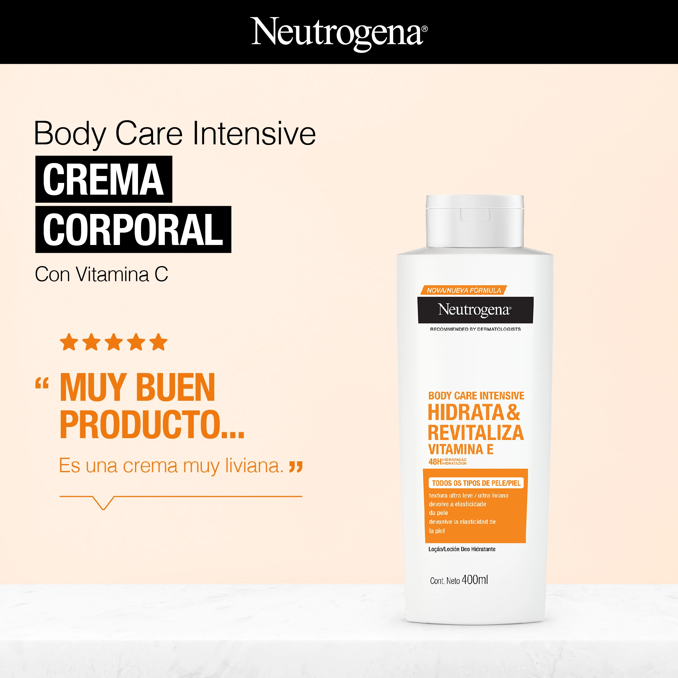 Body Care Intensive CREMA CORPORAL Con Vitamina C "MUY BUEN PRODUCTO..."