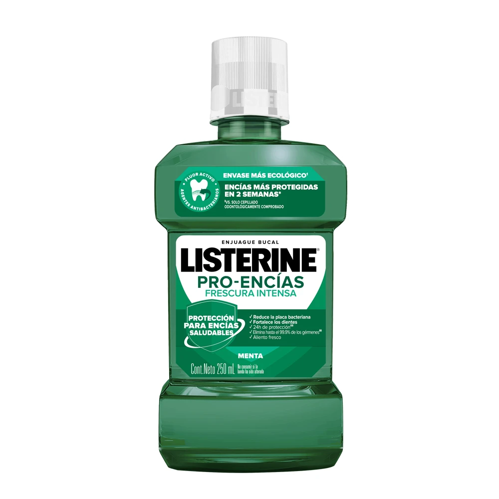 LISTERINE® PRO-ENCÍAS Frescura Intensa botella 250ml
