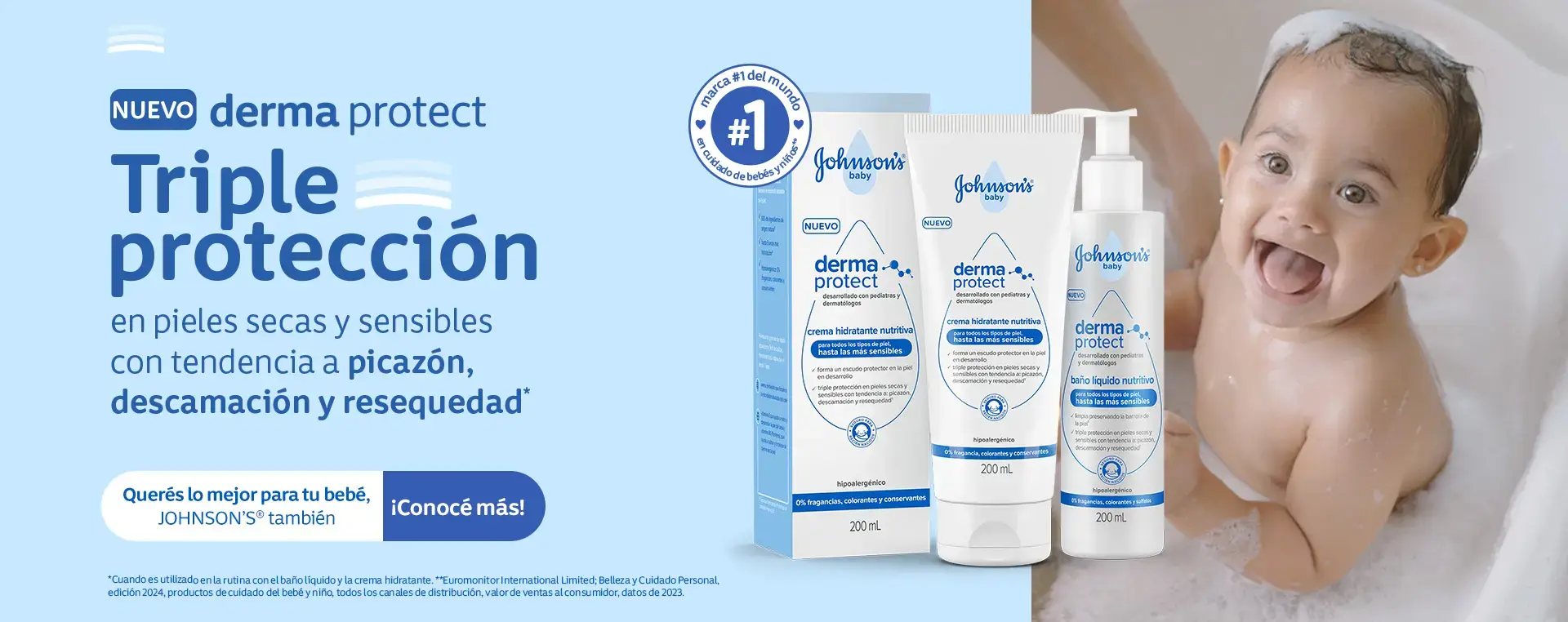 Derma protect triple proteccion banner desk