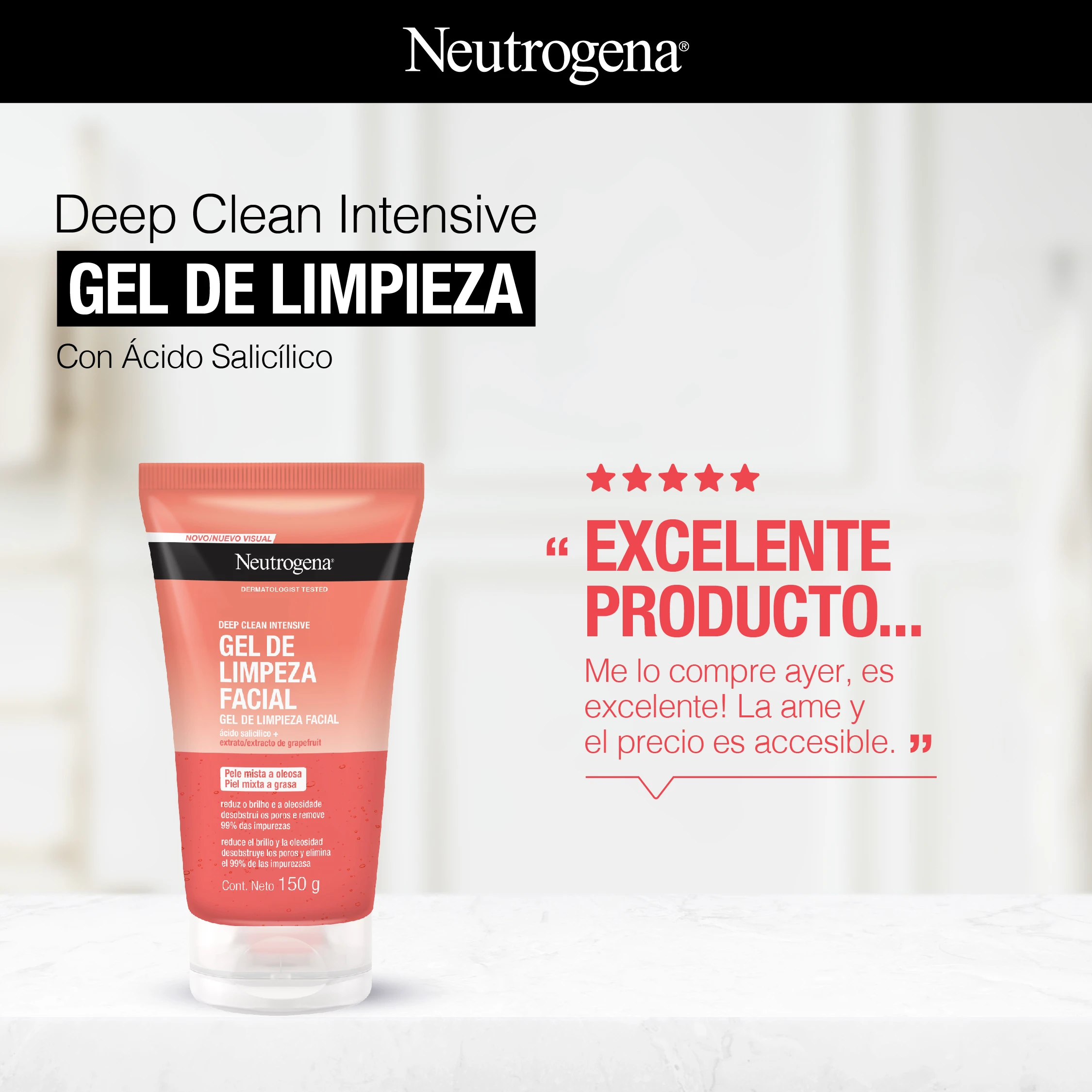 Deep Clean Intensive GEL DE LIMPIEZA Con Ácido Salicílico "EXCELENTE PRODUCTO..."