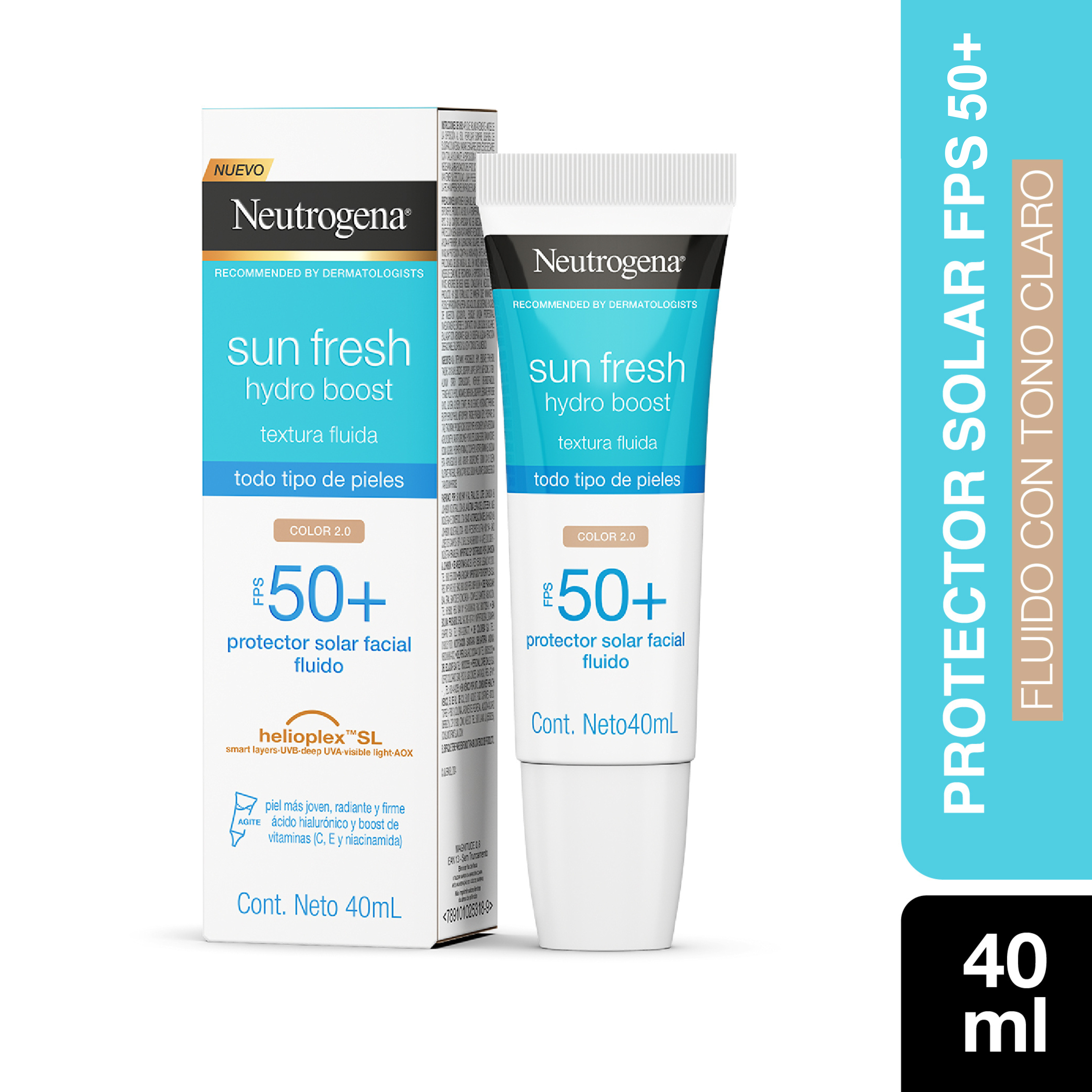 NEUTROGENA SUN FRESH® Hydro Boost FPS 50+ Tono Claro