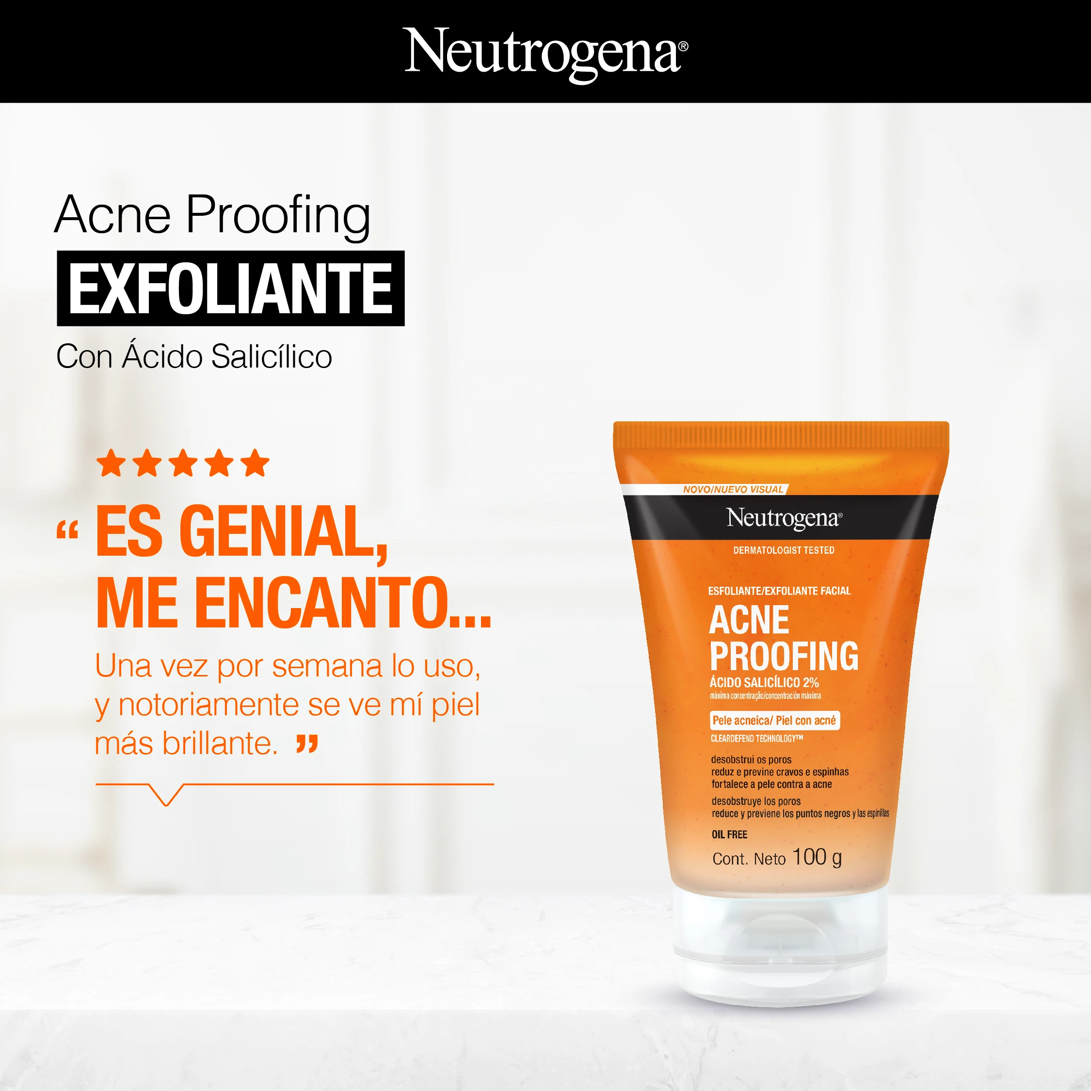Acne Proofing EXFOLIANTE Con Ácido Salicílico "ES GENIAL, ME ENCANTO..."