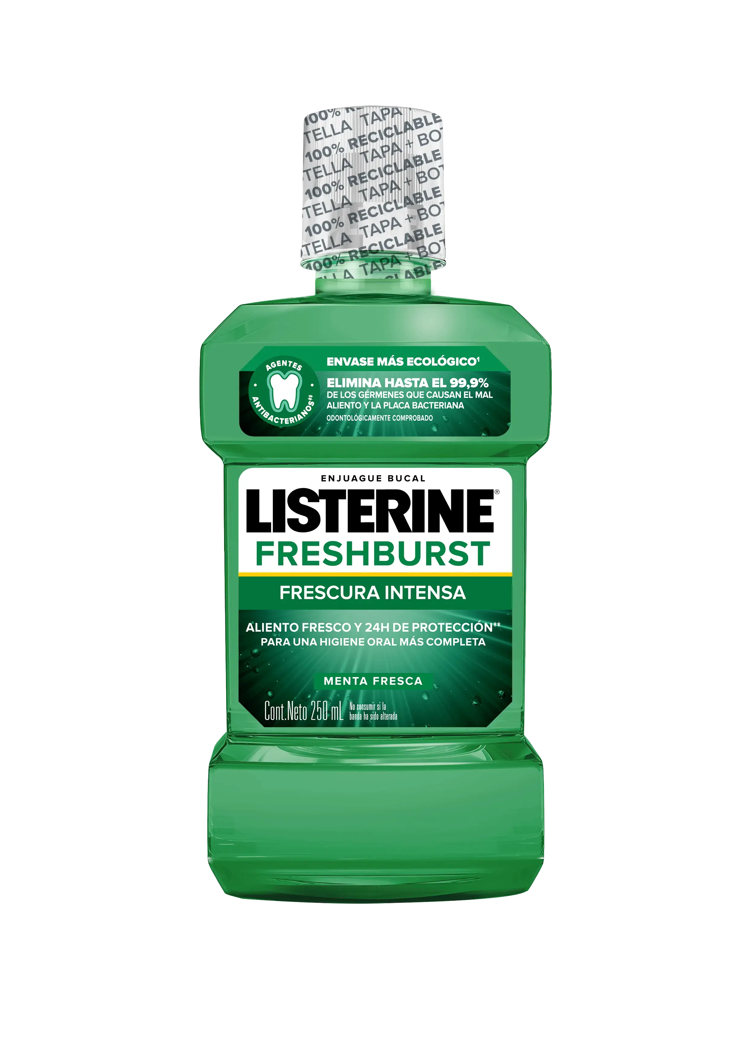 LISTERINE® FRESHBURST Frescura Intensa botella 250ml
