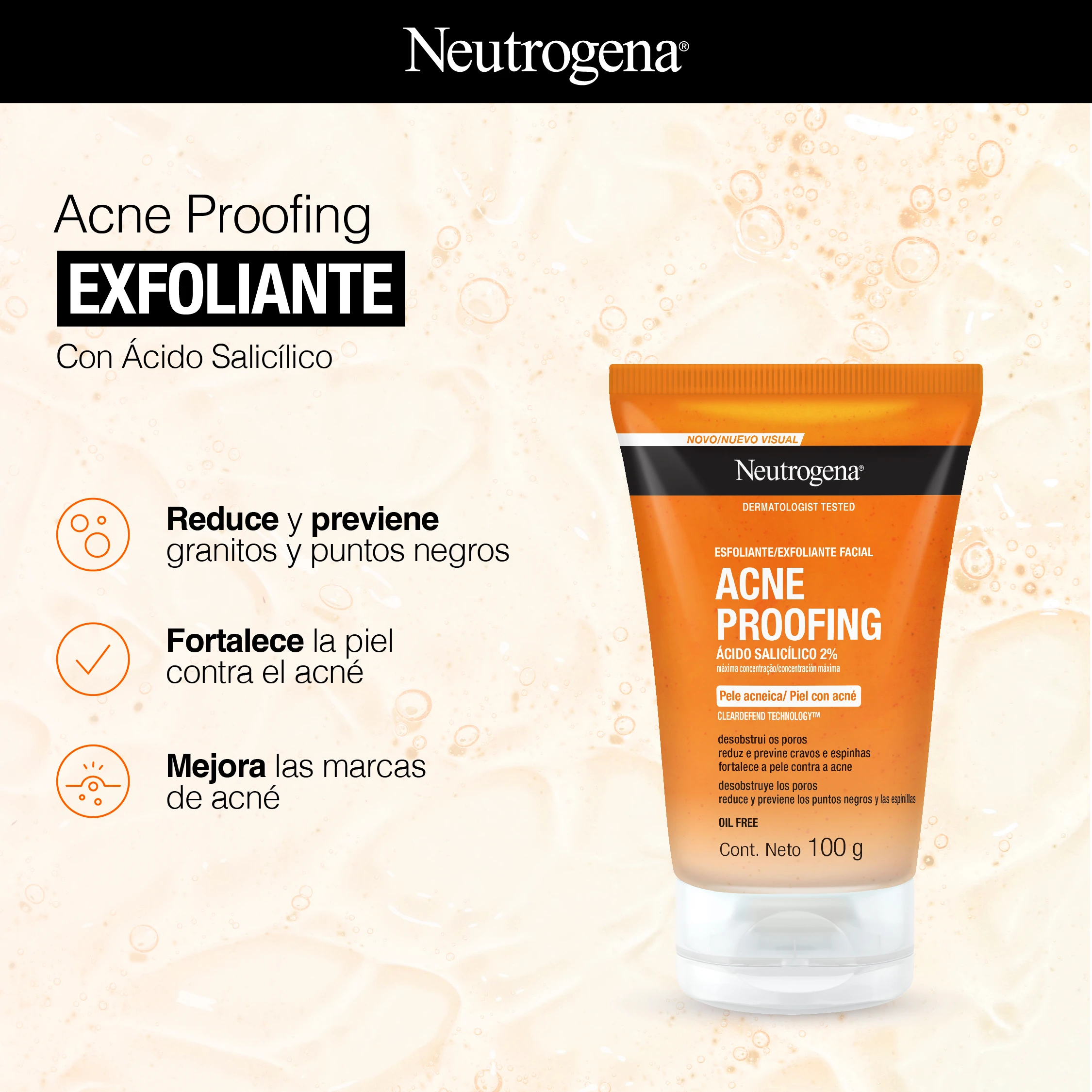 Acne Proofing EXFOLIANTE Con Ácido Salicílico