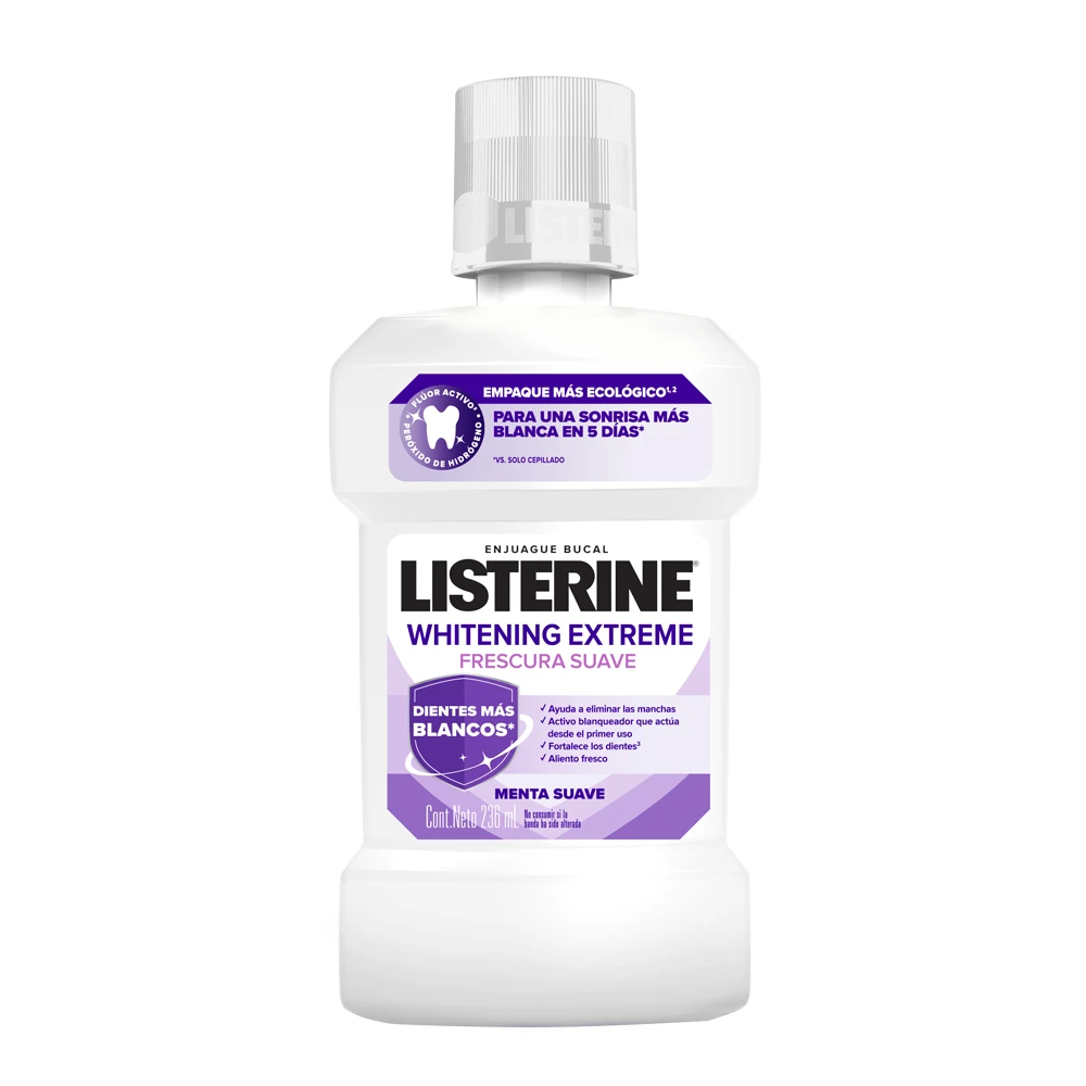 LISTERINE® WHITENING EXTREME botella 236ml