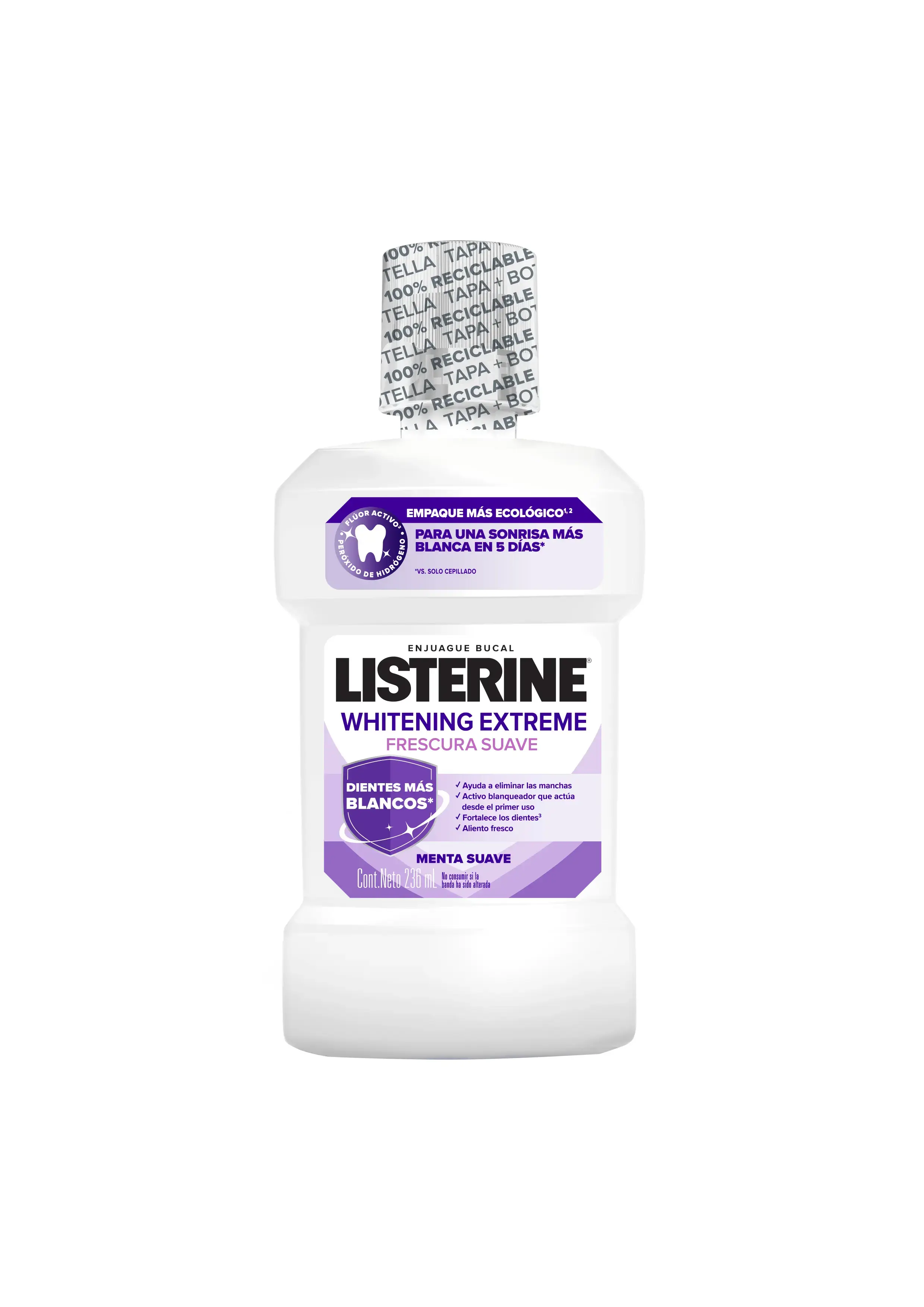 LISTERINE® WHITENING EXTREME botella 236ml