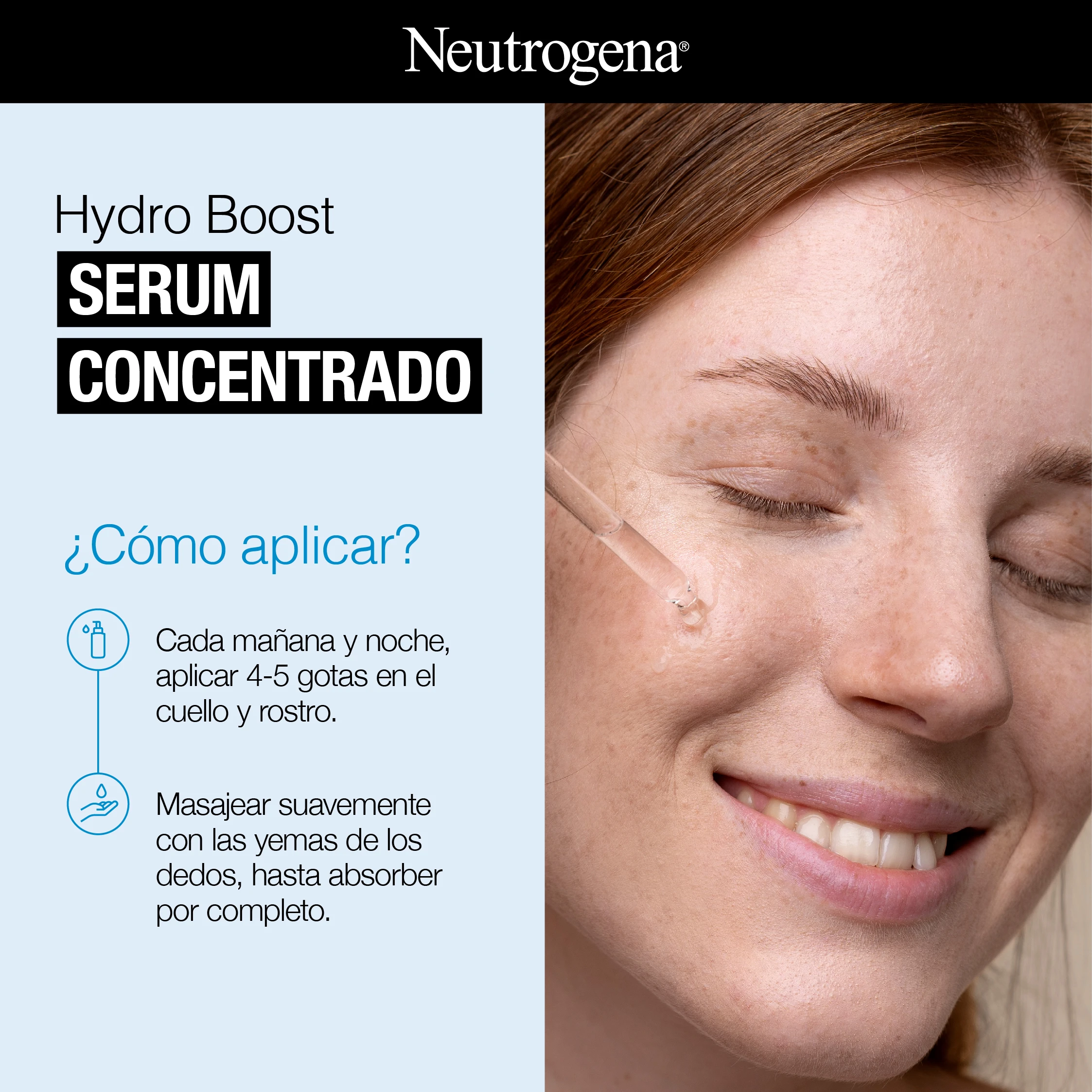 Hydro Boost SERUM CONCENTRADO ¿Cómo aplicar?