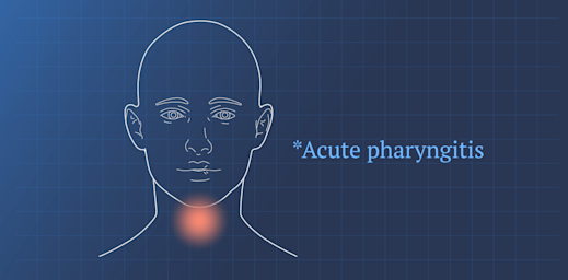 person with a throat ache