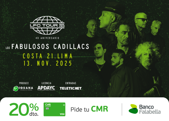 los fabulosos cadillacs tarjeta cmr 