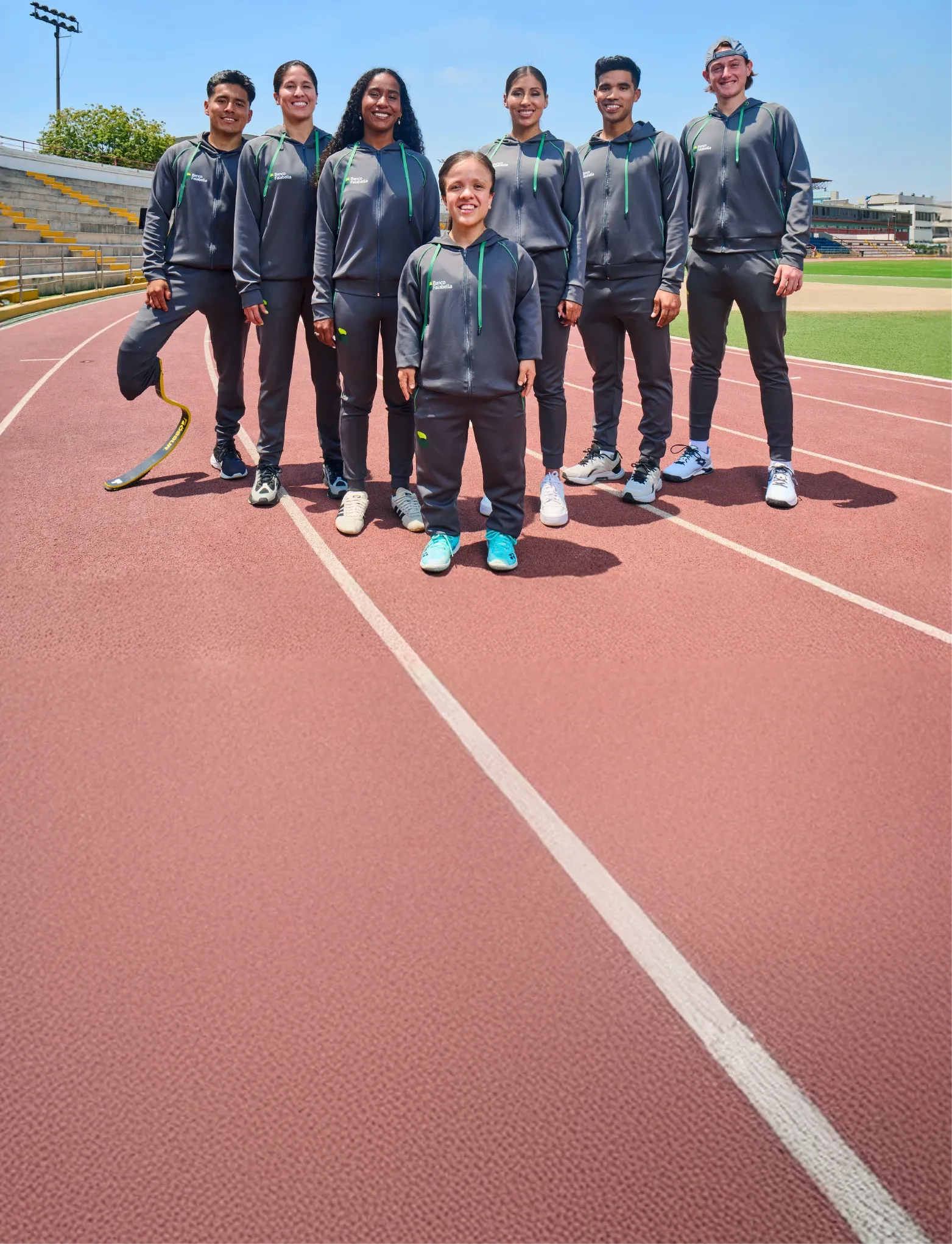 Equipo de deportistas Banco Falabella