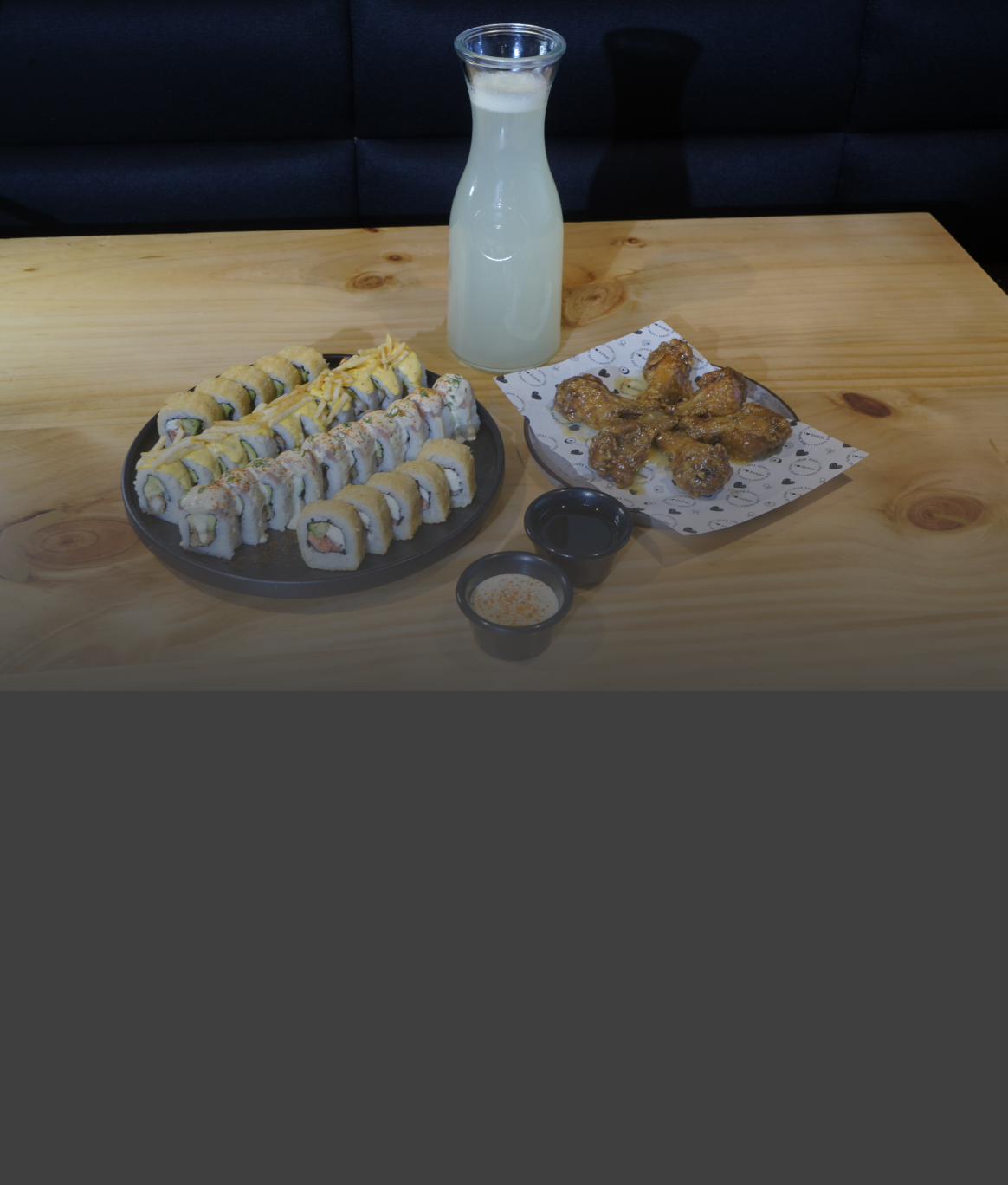 30% de dto. en 30 makis + 6 alitas + limonada