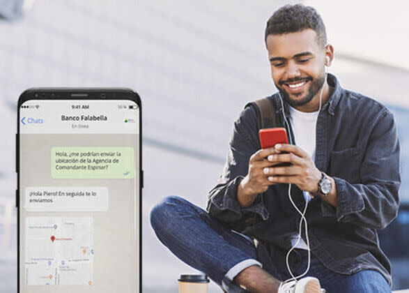 quedate en casa canales digitales whatsapp banco falabella