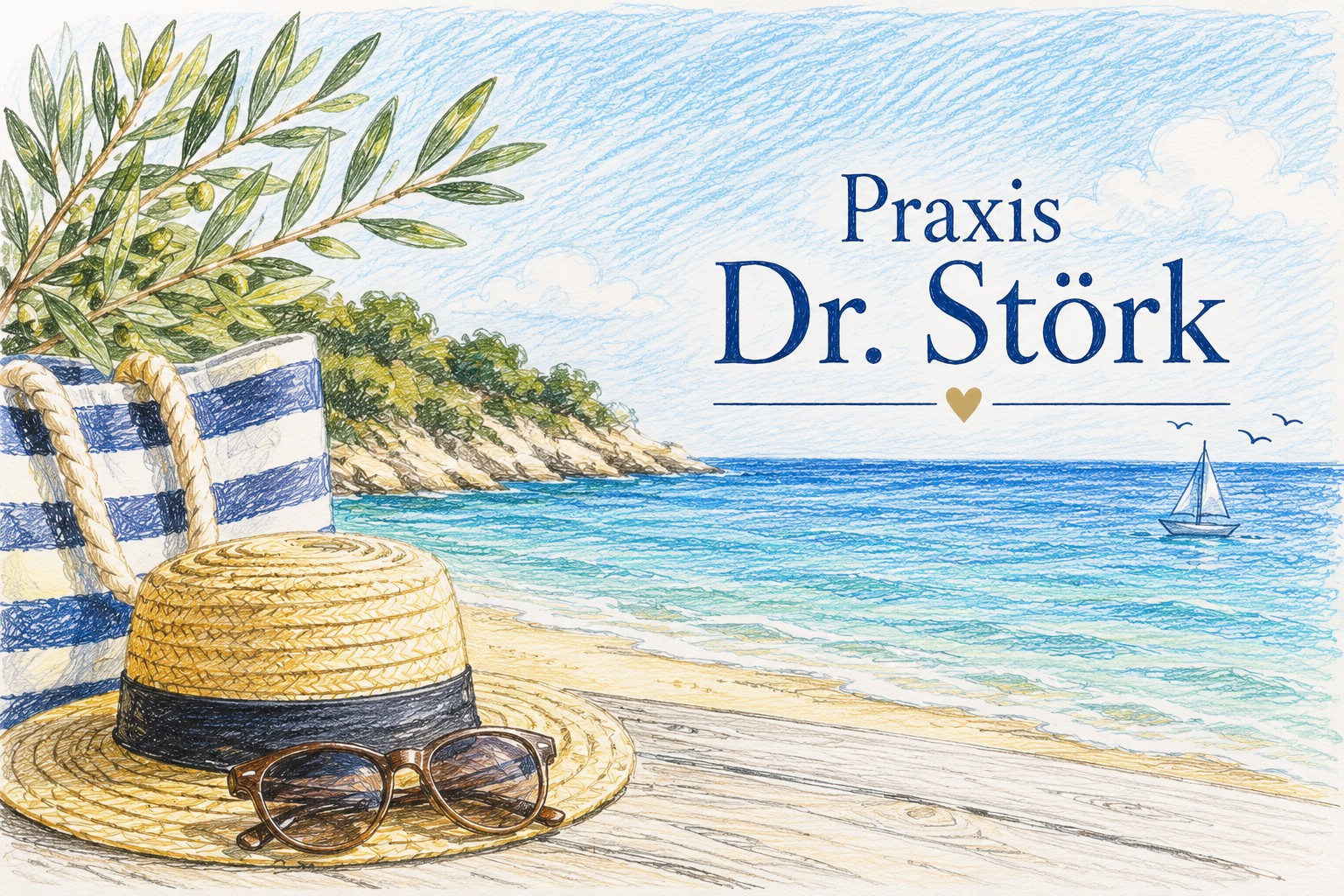 Sommerurlaub Praxis