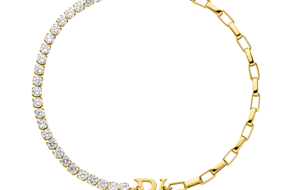 PV Tennis & Chain Bracelet Gold