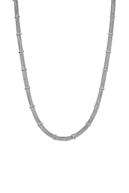 Vintage Classic Dotted Necklace Silver PAUL VALENTINE Official