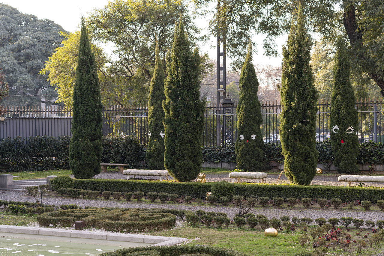 Intervención en el jardín del Museo de Arte Decorativo - Palacio Errázuriz Alvear - 2021