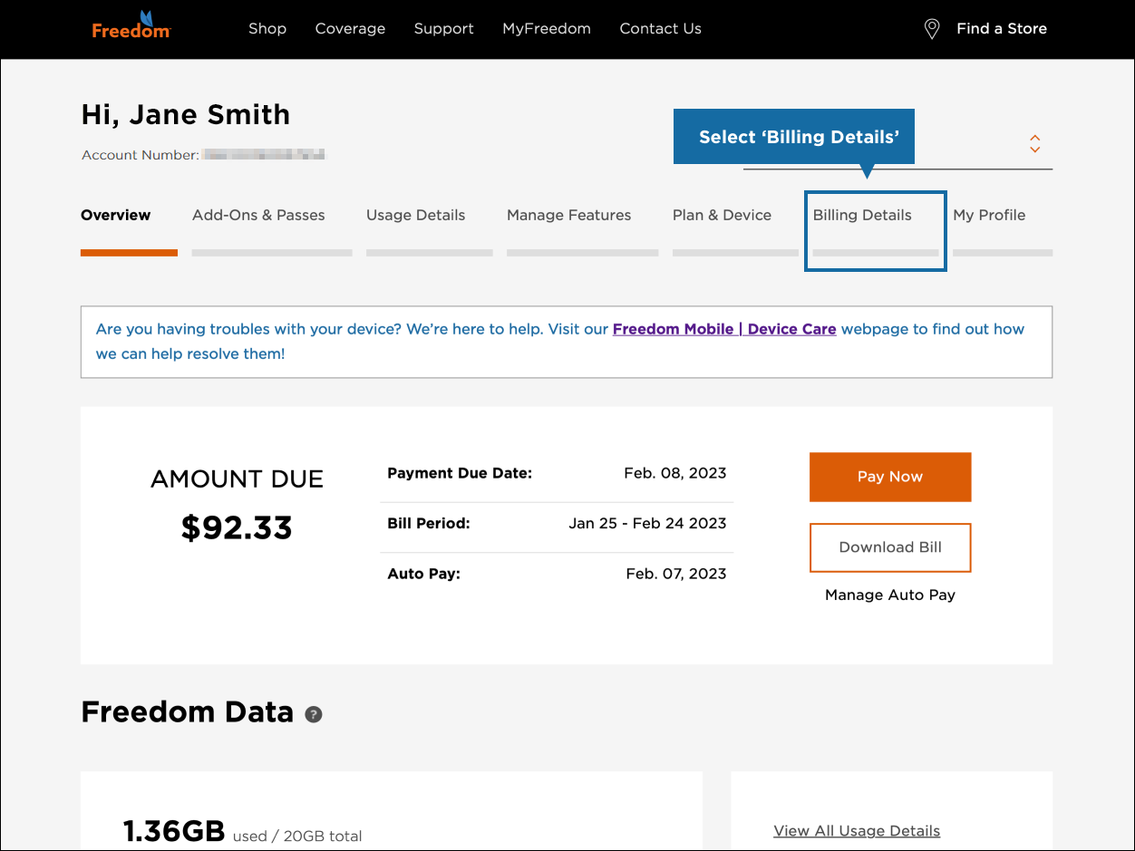 freedom mobile roaming rate