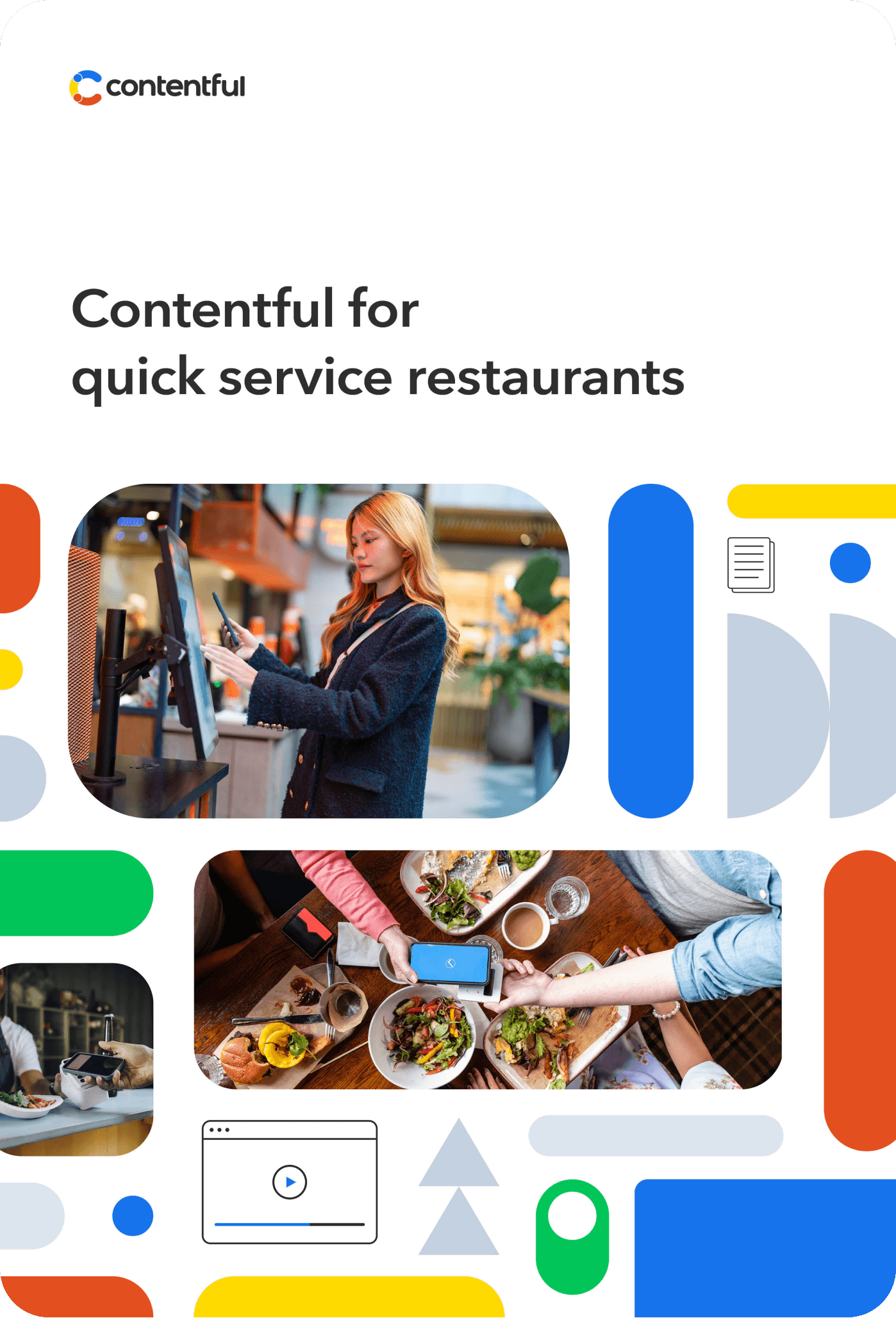 Cover of the Contentful for quick service restaurants guide