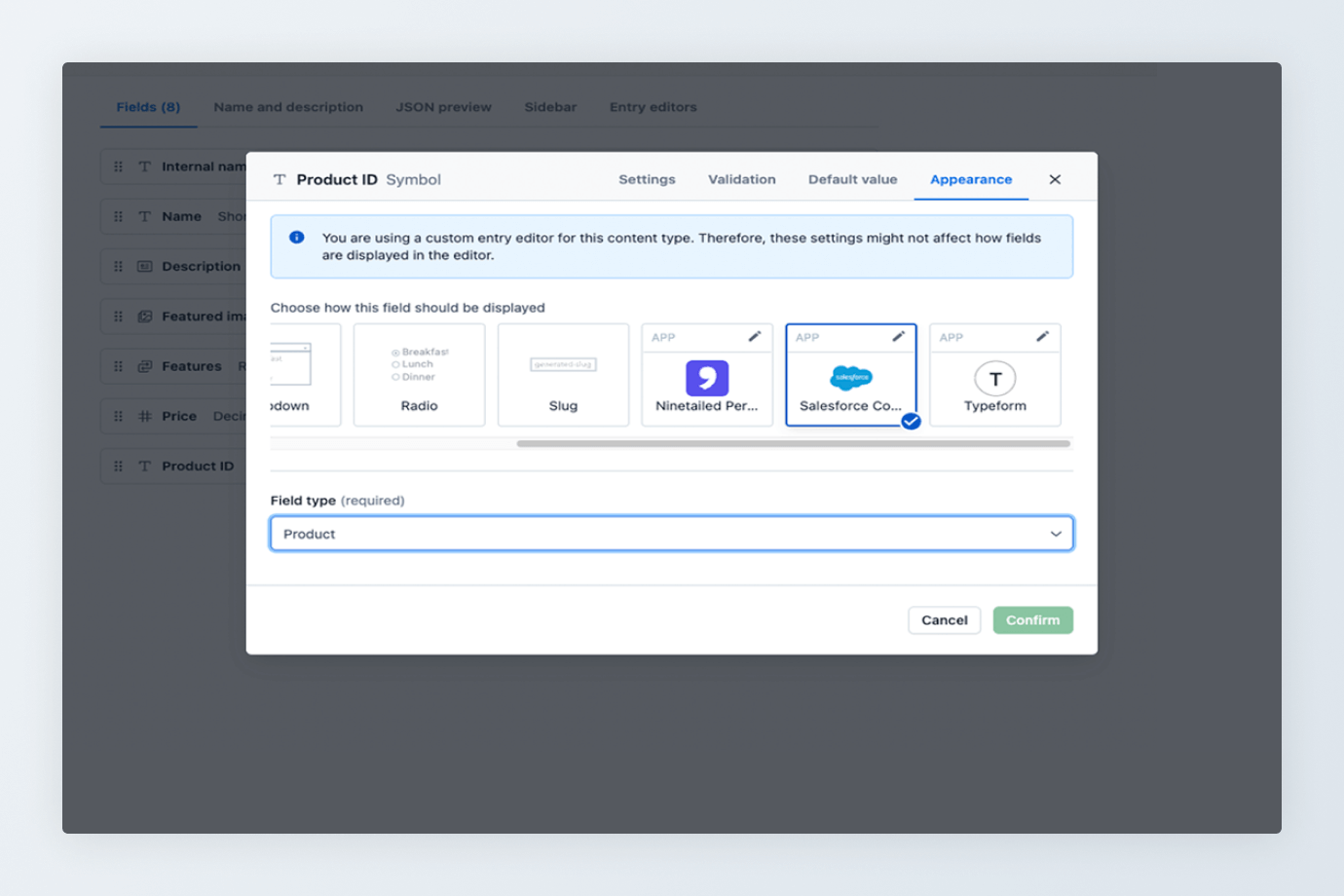 Configure the app for Salesforce Commerce Cloud