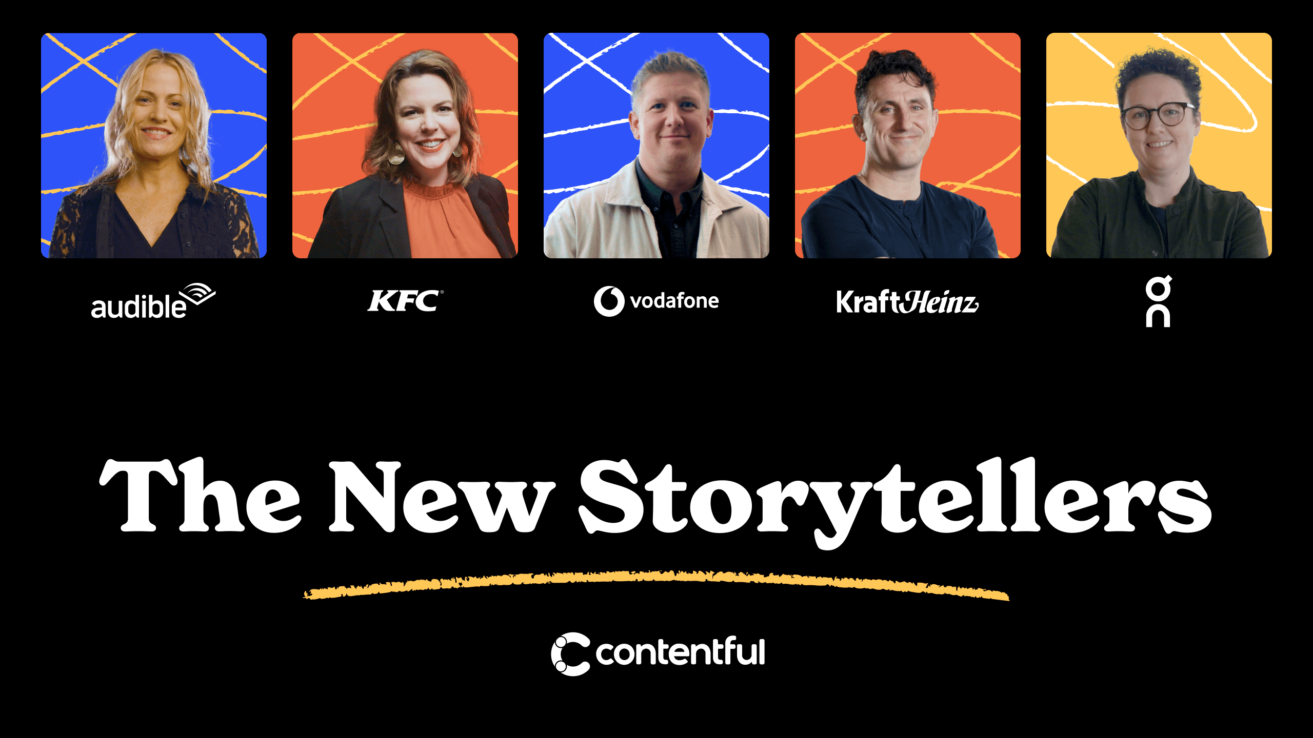 Promo for The New Storytellers series, highlighting the customer champion from each episode.