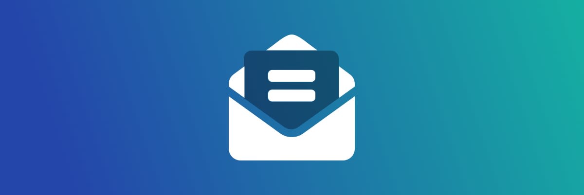 Email icon with an equals sign in the middle of the page.
