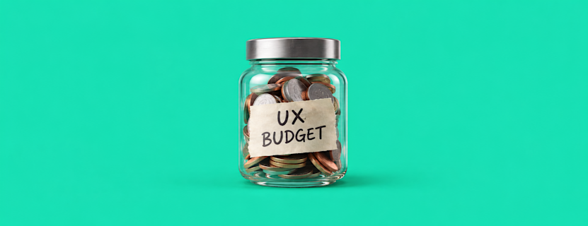UX Budget header
