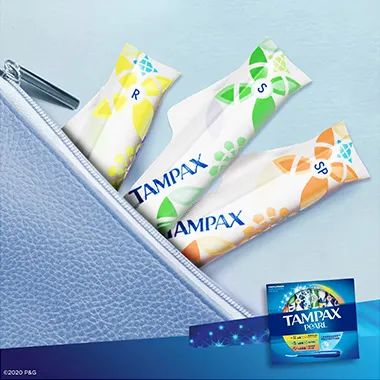 Tampax Pearl Triplepack R/S/SP Cosmetic Bag