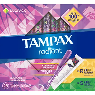 Tampax Radiant Duo Pack 28 pack